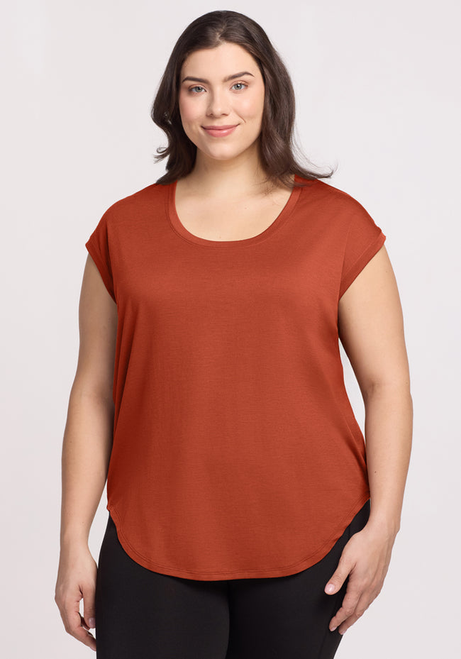 Gabi Tunic Top - Copper Clay