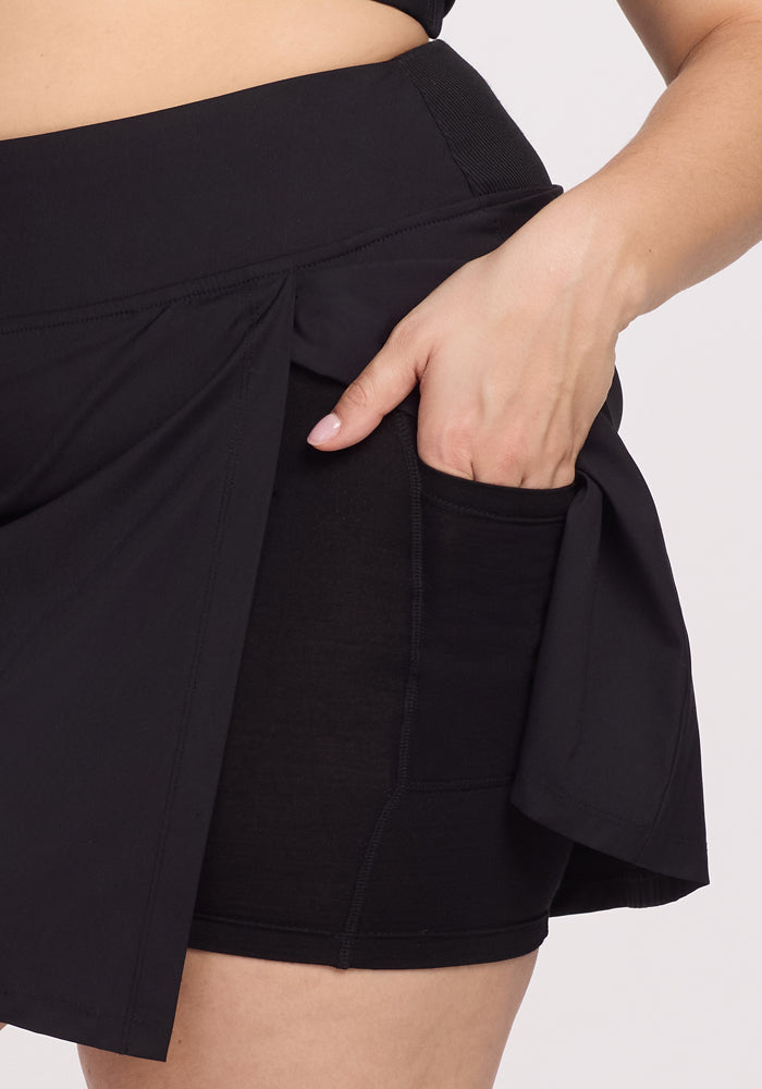 Womens Wool Skort - Lightweight Merino Wool Skirt With Pockets – Woolx