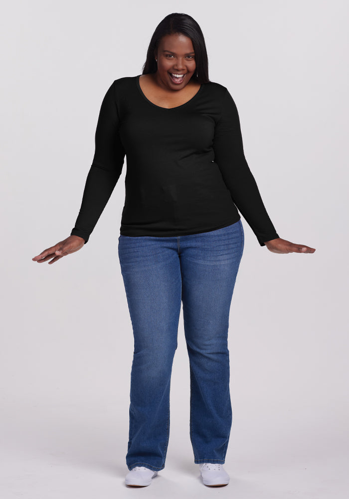 Merino Wool T Shirt Long Sleeve | Layla Lightweight Four-Season