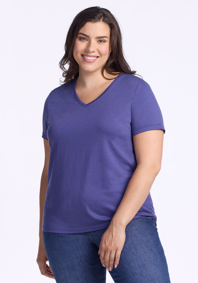 Junie V Neck - Ink Blue