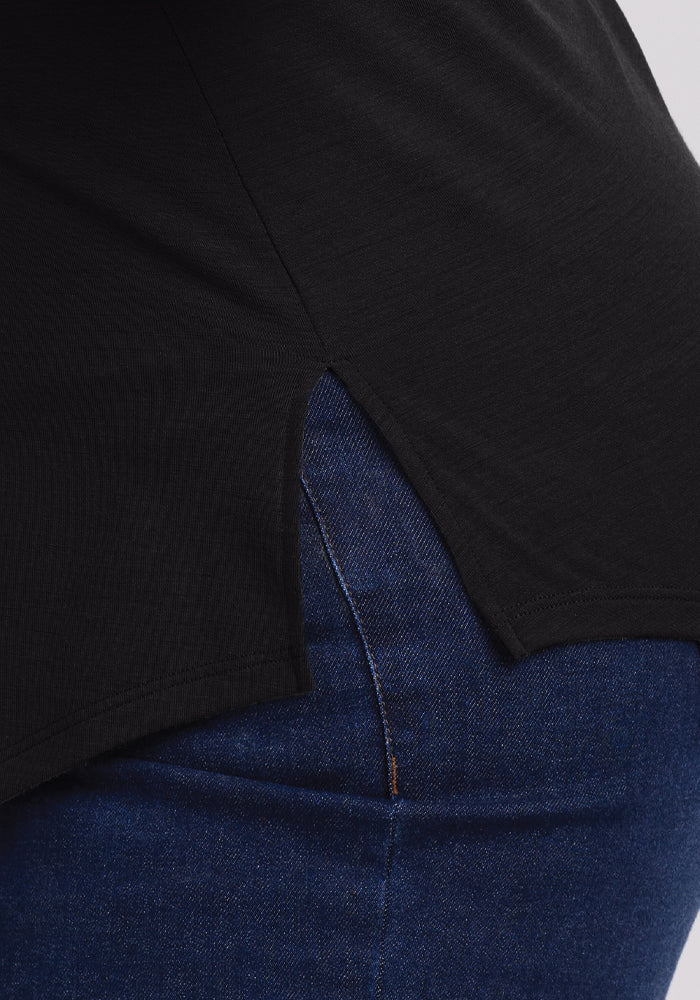 Bella Tunic Top - Black – Woolx