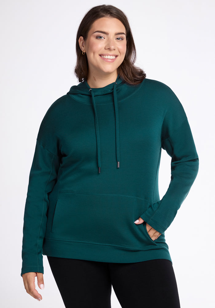Woolx Womens Merino Wool Hoodie - Womens Sweatshirt - Free