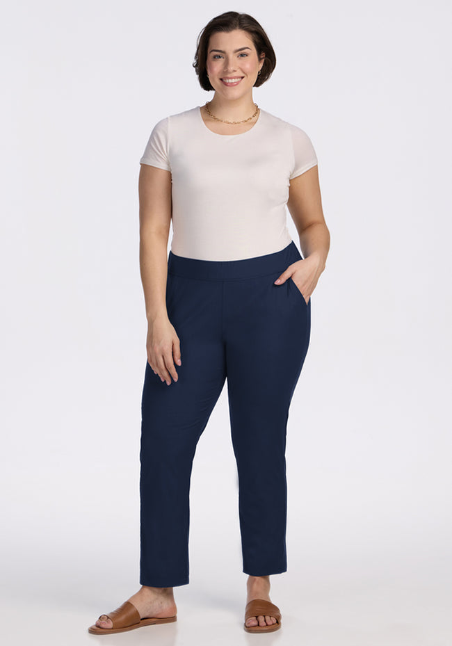 Nicole Tall Ankle Pant - Deep Navy