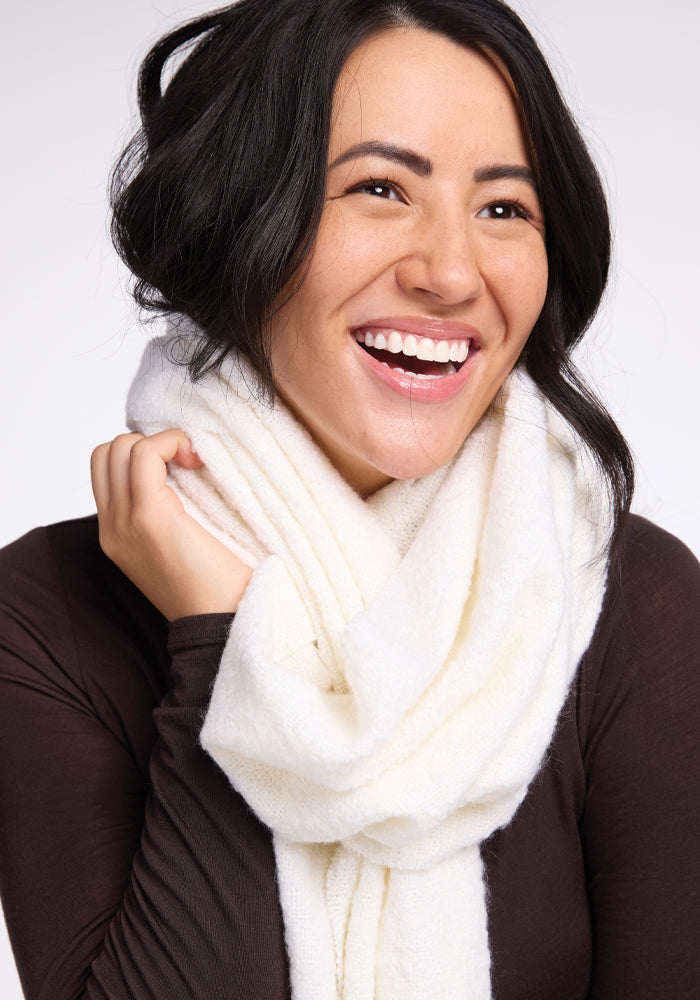 Cold Weather Wool Scarf | Bradie Oversized Merino Wool Scarf – Woolx