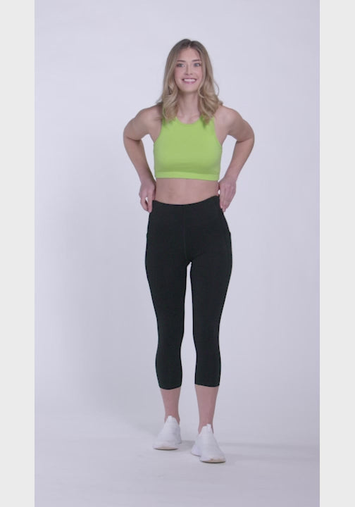 Souluxe Womens Multicoloured Geometric Polyester Cropped Leggings Size –  Preworn Ltd