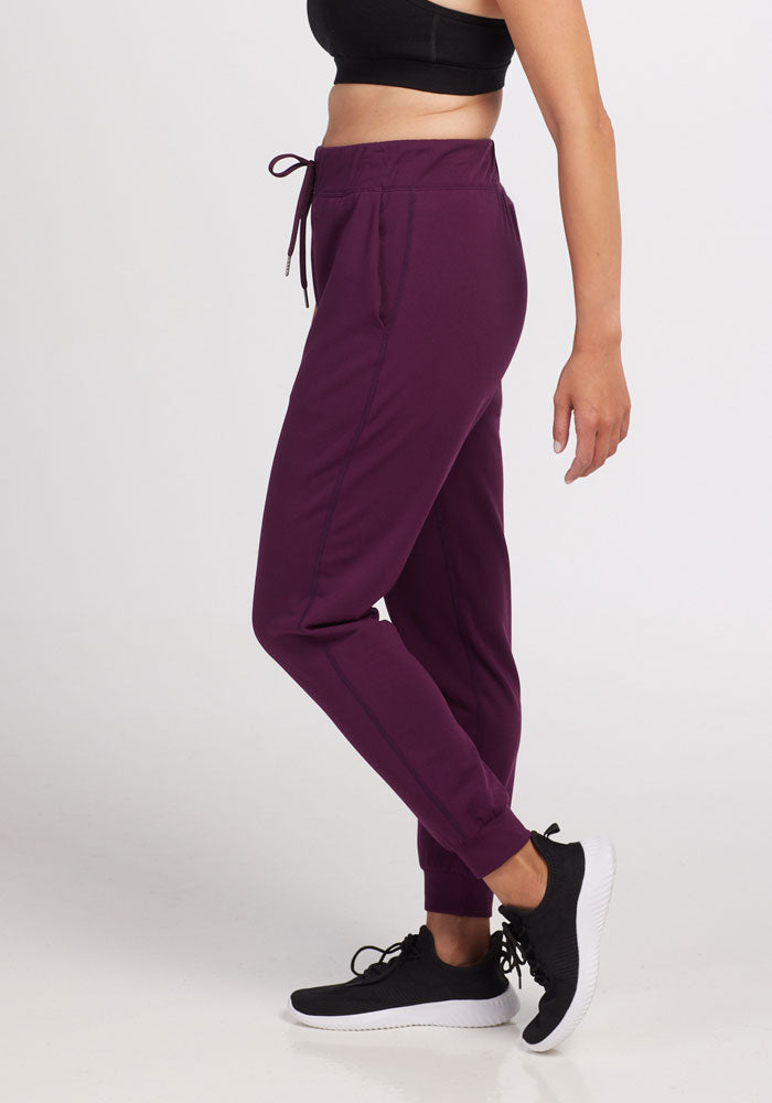 Dark purple joggers hotsell