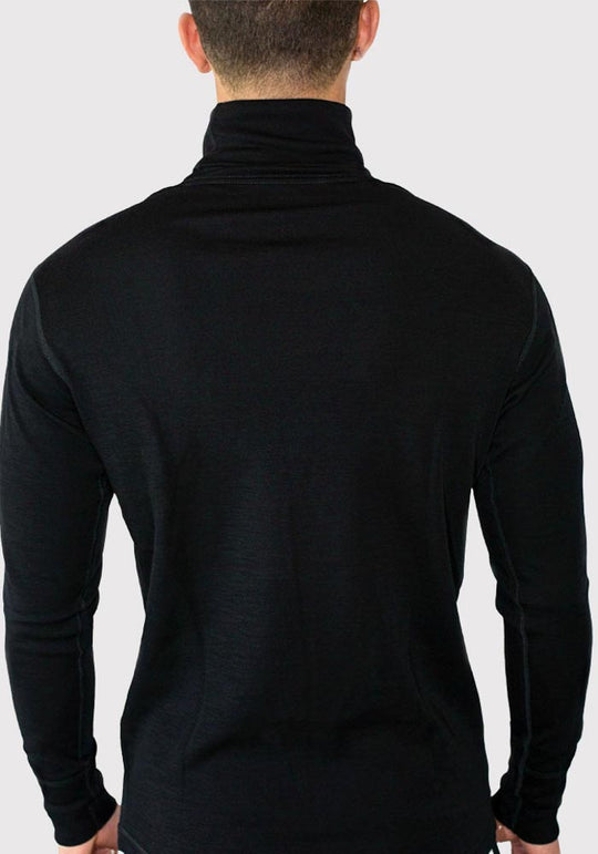 Mens Merino Wool Turtleneck Base Layer Turtleneck Free Shipping Woolx