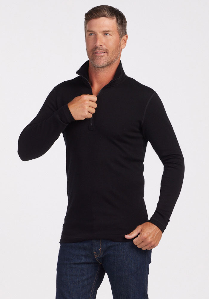 3 quarter zip jumper mens new arrivals