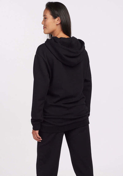 Womens heavy merino wool sweatshirt - Black