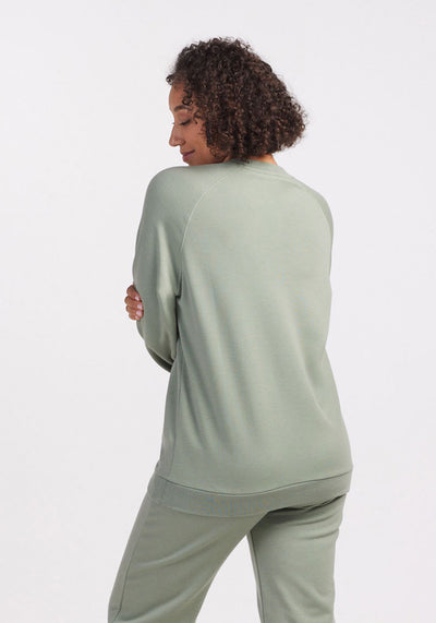 Woolx womens merino wool sweatshirt - Mint
