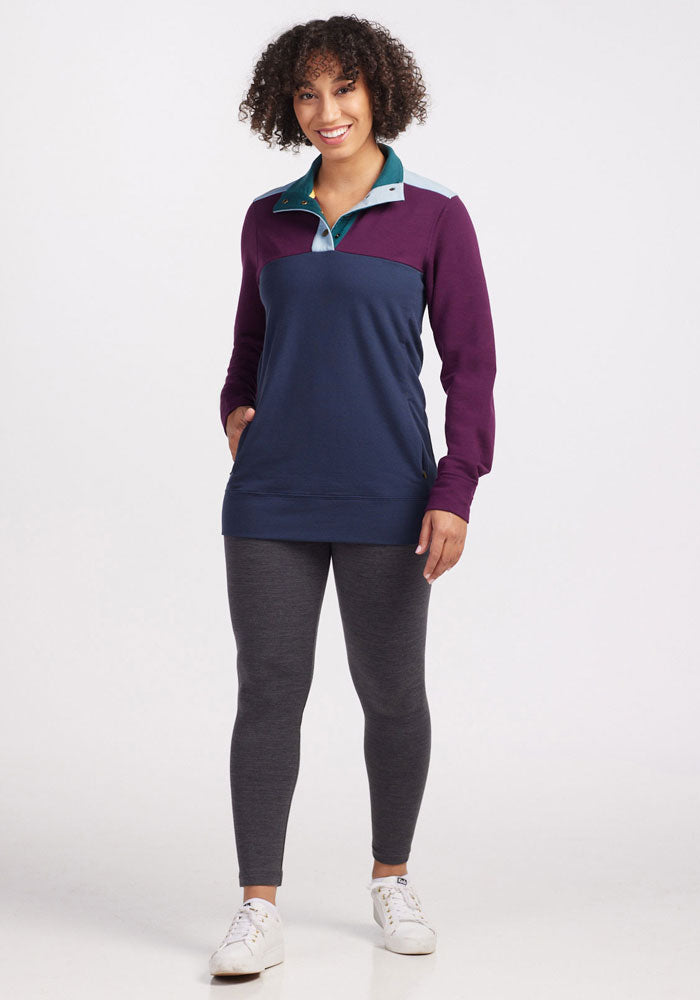Women's Merino 4 Button Sweater - Free Shipping - Charlie Top – Woolx