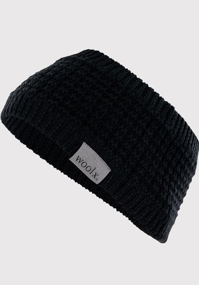 Merino Wool Headband - Black